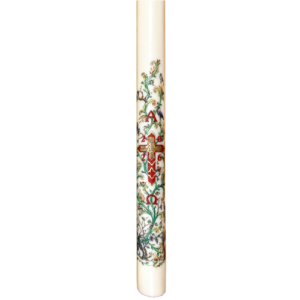 Cierge Pascal Enluminure chasse D.10cm / H.110cm