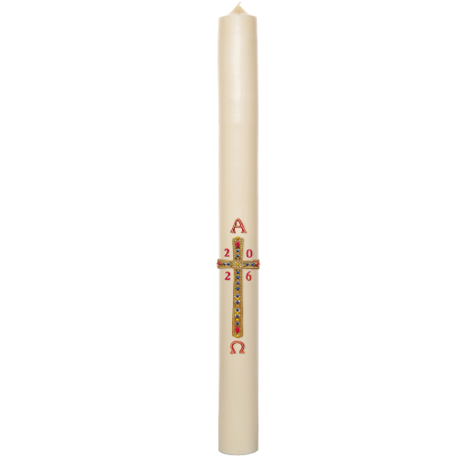 Cierge Pascal Croix bijou